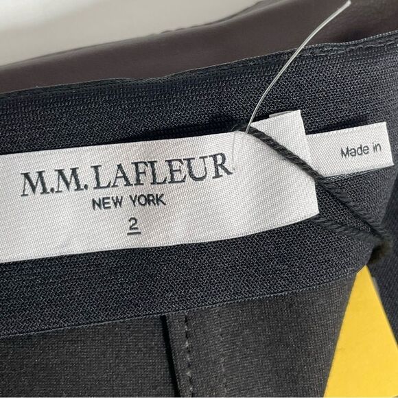 NWT M.M. Lafleur The Whitney Brown Vegan Faux Leather A-Line Mini Skirt Size 2 - Picture 6 of 10